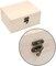 1-Pack Unfinished Unpainted Wooden Box with Hinged Lid for Crafts DIY Storage Jewelry Plain Pine Box